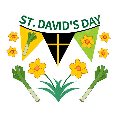 St David Clipart PNG Images, St Davids Day, St Davids Day, Narcissus, Leek PNG Image For Free ...