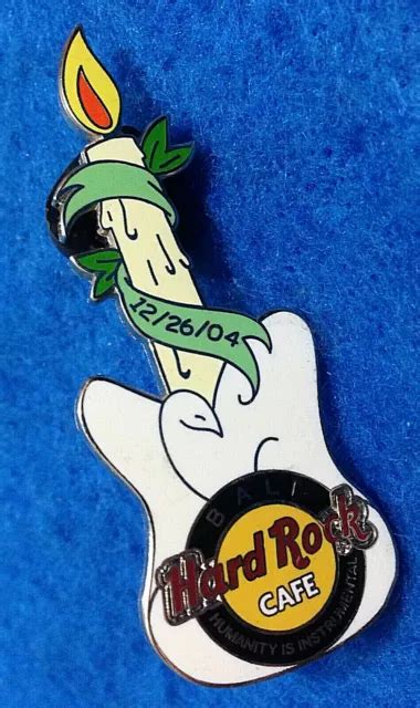 BALI TSUNAMI MEMORIAL WHITE CANDLE WHITE PEACE DOVE GUITAR Hard Rock Cafe PIN LE $29.99 - PicClick