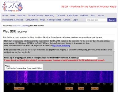 WebSDR - Internet and Radio: WebSDR