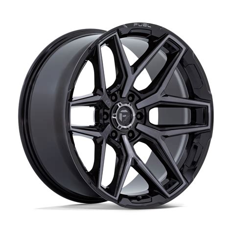 20 Inch Black Gray Wheels Rims Ford F150 Truck 6x135 Lug Fuel Flux ...