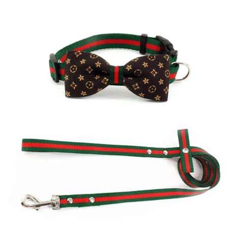 Bow Tie Collar For Dogs And Leash Set | Supreme Dog Garage