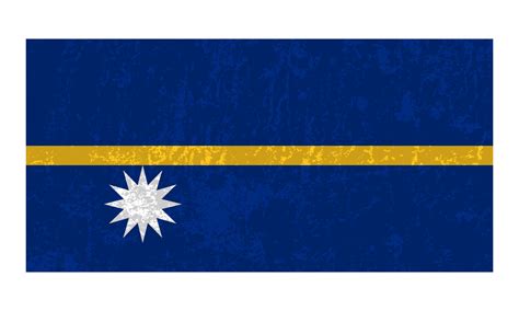 Nauru flag, official colors and proportion. Vector illustration ...