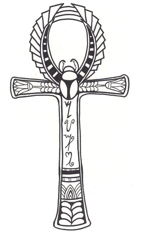 Black and white ankh | Egyptian tattoo, Ankh tattoo, Tattoo designs and meanings