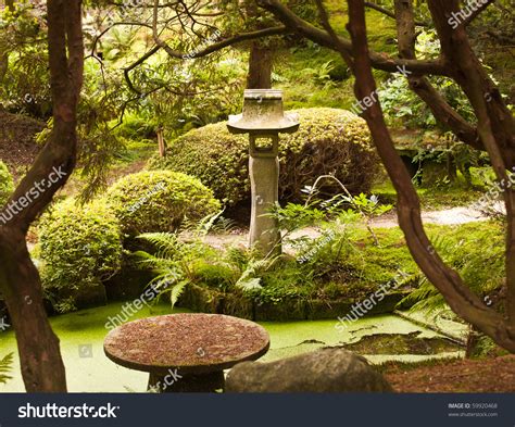 Stone Monument In Japanese Garden Stock Photo 59920468 : Shutterstock