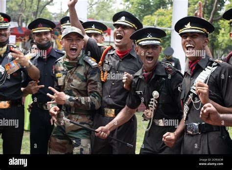 Dehradun, Uttarakhand/India- August 15 2020: IMA (Indian Military Academy) cadets after passing ...