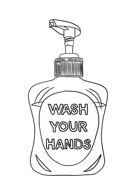 FREE Wash Your Hands Colouring Page Download – www.cherrywatson.com