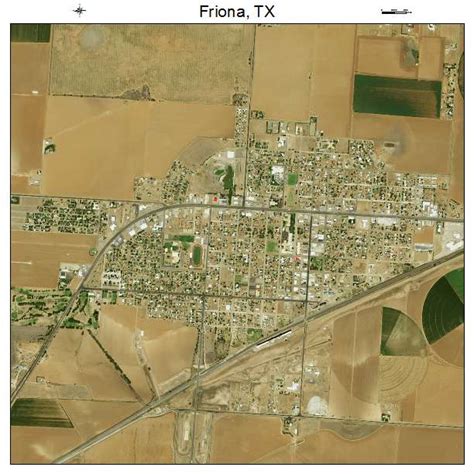 Aerial Photography Map of Friona, TX Texas