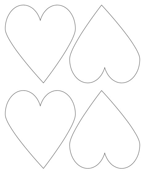 15+ Heart Template Printables - Free Heart Stencils and Patterns ...