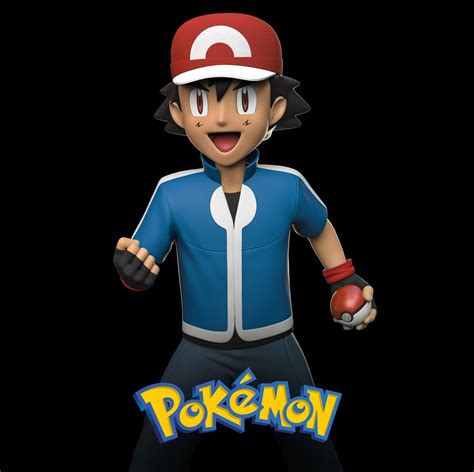 Pokemon - Ash Ketchum 3D model 3D printable | CGTrader