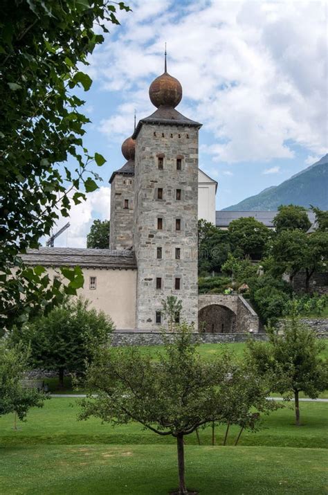 Stockalper Palace, Brig, Switzerland Stock Photo - Image of park ...