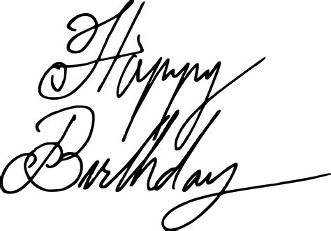 Happy Birthday Handwritten Calligraphy Vector (EPS, SVG, PNG Transparent) | OnlyGFX.com