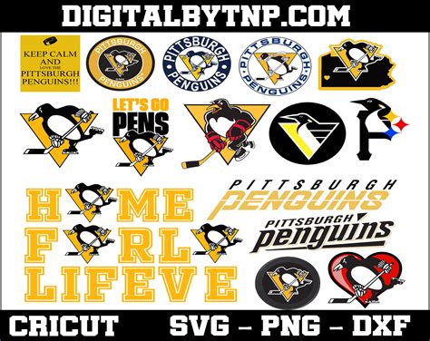 Pittsburgh Penguins Logo Svg, Pittsburgh Penguins Bundle Svg, NHL Hockey Svg,Png,Dxf,Eps ...