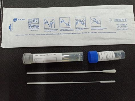 Sterile Specimen Collection Flocked Swab Vtm - China Sterile Nasal and ...