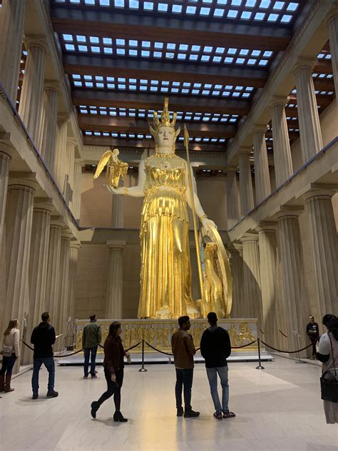 42ft Statue of Athena at the Parthenon Nashville, TN (the angel in her hand is 6ft tall) : r ...