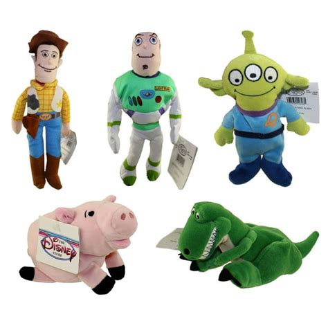 Disney Bean Bag Plush - SET OF 5 Toy Story (Woody, Alien, Buzz, Rex, Hamm) - Walmart.com ...