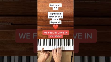 Girl In Red - We Fell In Love In October (EASY Piano Tutorial with Letter Notes) #Shorts - YouTube