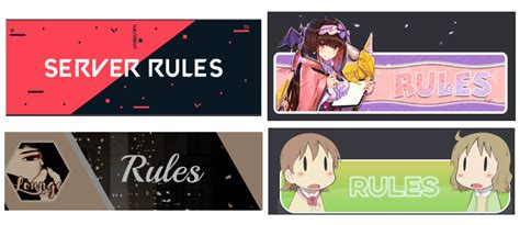 Discord Rules Banner Template - BEST GAMES WALKTHROUGH