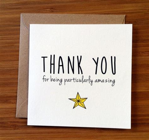 Thank You card / Appreciation Card / You're amazing a star