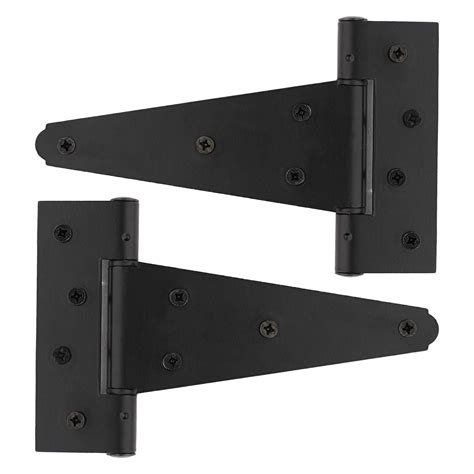 Buy Rural365 Triangle Door Hinge 2Pk - Extra Heavy 6 Inch T-Strap Farmhouse Style Door Hinges ...