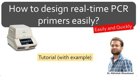 How to design primers for real-time PCR (qPCR) for gene expression? Easily and quickly ...