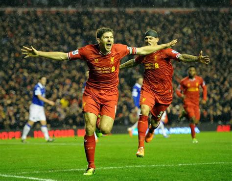 Steven Gerrard's best celebrations for Liverpool FC down the years ...