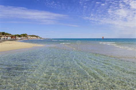 Summertime. the Most Beautiful Sand Beaches of Apulia: Alimini Bay ...