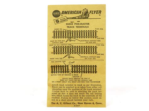 American Flyer Trains 26344 Pikemaster Track Terminals S Gauge