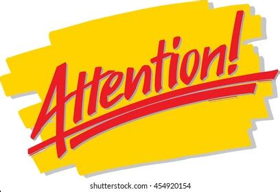 Attention Sign Template Word / Attention Please Images, Stock Photos & Vectors | Shutterstock ...