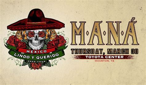 MANÁ tickets in Houston at Toyota Center on Fri, 1 Sep 2023 - 8:30pm