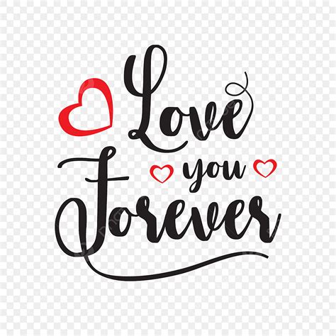 Love You Forever Vector Art PNG, Love You Forever, Love, Forever, Typo PNG Image For Free Download