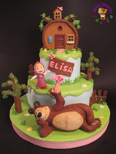 Masha and the Bear - Decorated Cake by Sheila Laura Gallo - CakesDecor