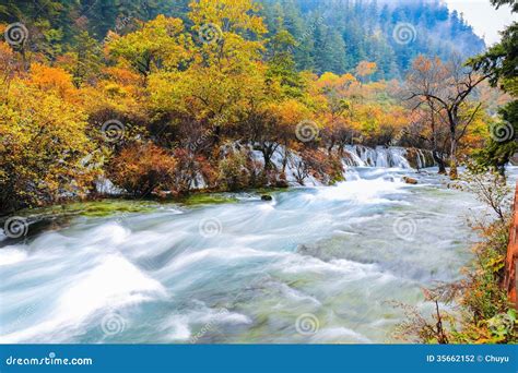 Beautiful Jiuzhaigou In Autumn Stock Photography - Image: 35662152