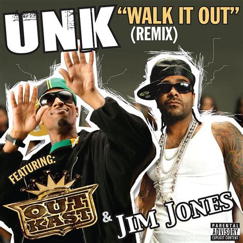 Walk It Out Remix - Single by Unk featuring OutKast and Jim Jones Digital Art by Music N Film Prints