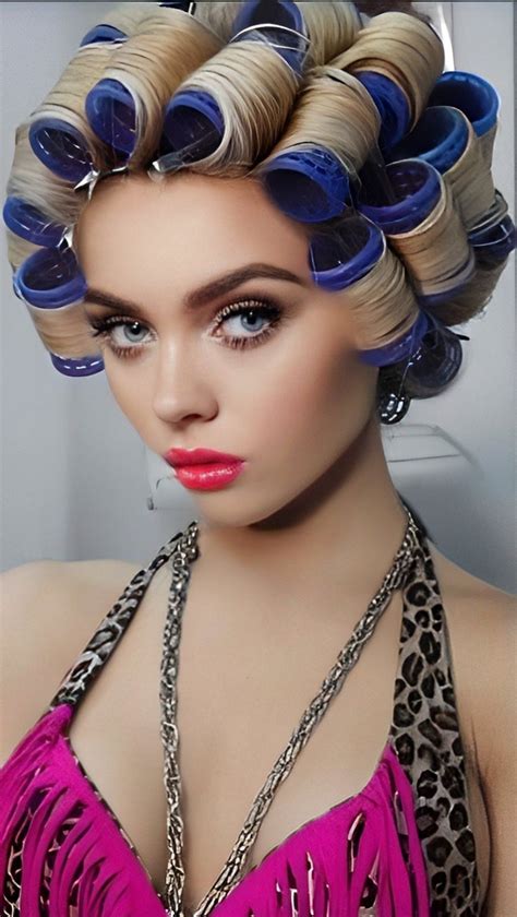 Pin by Edward Delaney on Hair and beauty salon | Hair and beauty salon, Hair rollers, Roller set