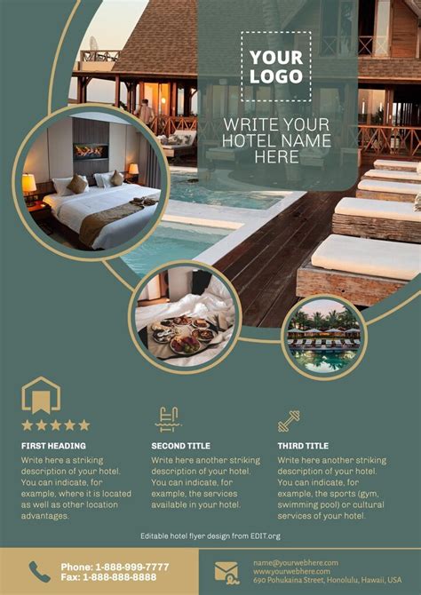 Make a Creative Hotel Flyer Design Online