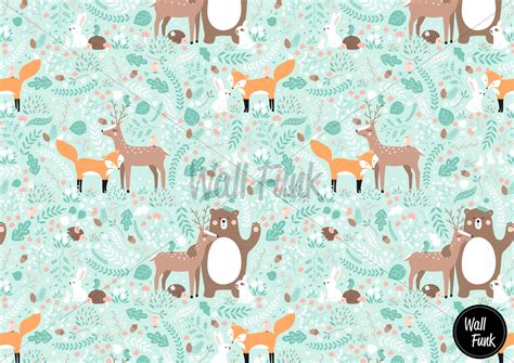 Woodland Nursery Wallpaper Removable Nursery Wallpaper - Etsy