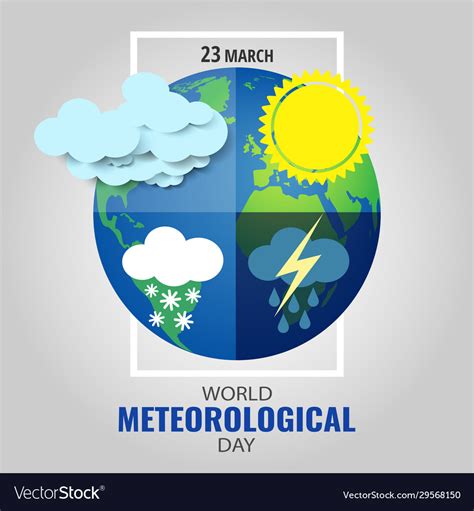 Meteorological day Royalty Free Vector Image - VectorStock