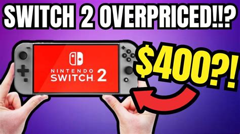 Nintendo Switch 2 Price Revealed.. OVERPRICED?! - YouTube