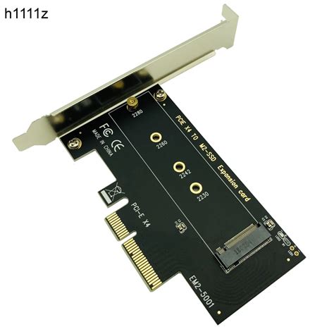 Socket M Kunci M.2 NVME SSD PCIe Adaptor Dukungan Kartu PCI Express 3.0X4 2230 2242 2260 2280 ...