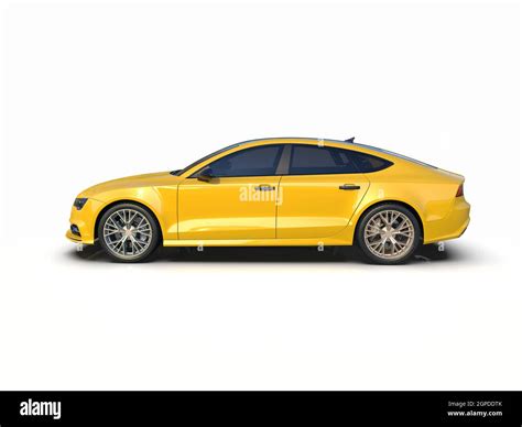 Audi A7 Isolated on White Executive Car Mid-size Luxury Car, German Liftback, Premium Car ...