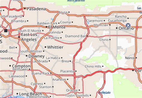 MICHELIN Rowland Heights map - ViaMichelin