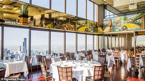 Chicago's famed Signature Room restaurant atop its iconic John Hancock ...