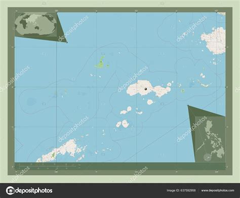 Sulu Province Philippines Open Street Map Corner Auxiliary Location Maps Ilustración de stock de ...