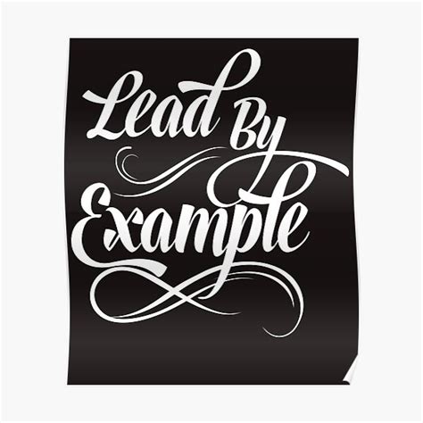 Lead By Example Poster - Birthday Letter