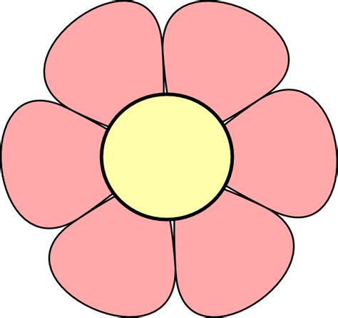 Pink Flower Clip Art at Clker.com - vector clip art online, royalty ...