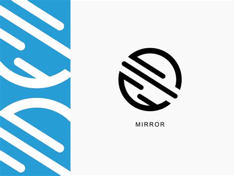 Mirror Logo by Kristina Wang on Dribbble