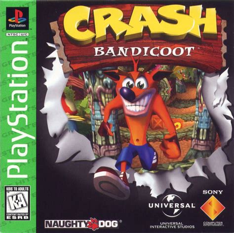 Crash Bandicoot (1996) box cover art - MobyGames