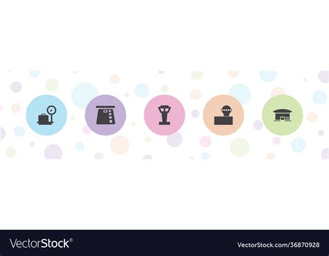 5 terminal icons Royalty Free Vector Image - VectorStock