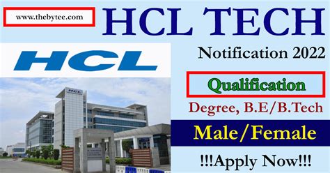 HCL Recruitment 2022 – Apply Online for 22 Technical Staff Posts - Free ...