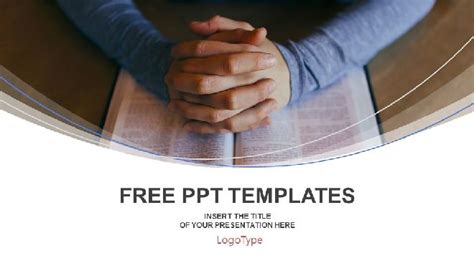 Pray on the Bible PowerPoint Templates & Google Slides